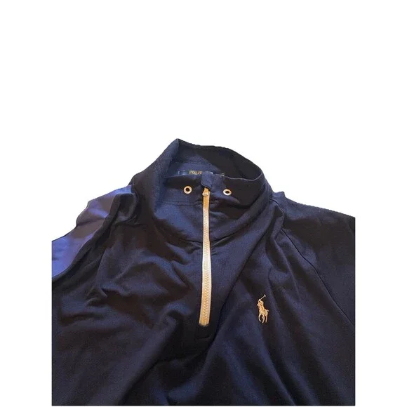 Women’s Polo Ralph Lauren Light Jacket Navy US Open Tennis Performance Pony Sz L - Picture 3 of 10